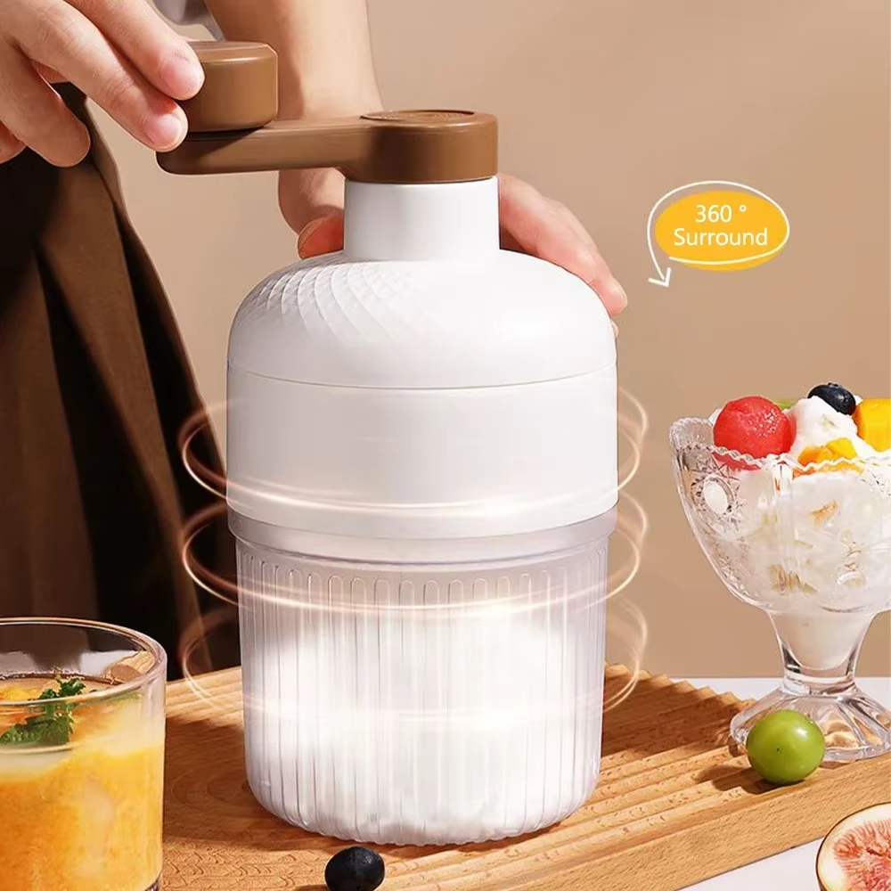Slushie Machine Vending - Manual Shaved Ice Maker Machine Set