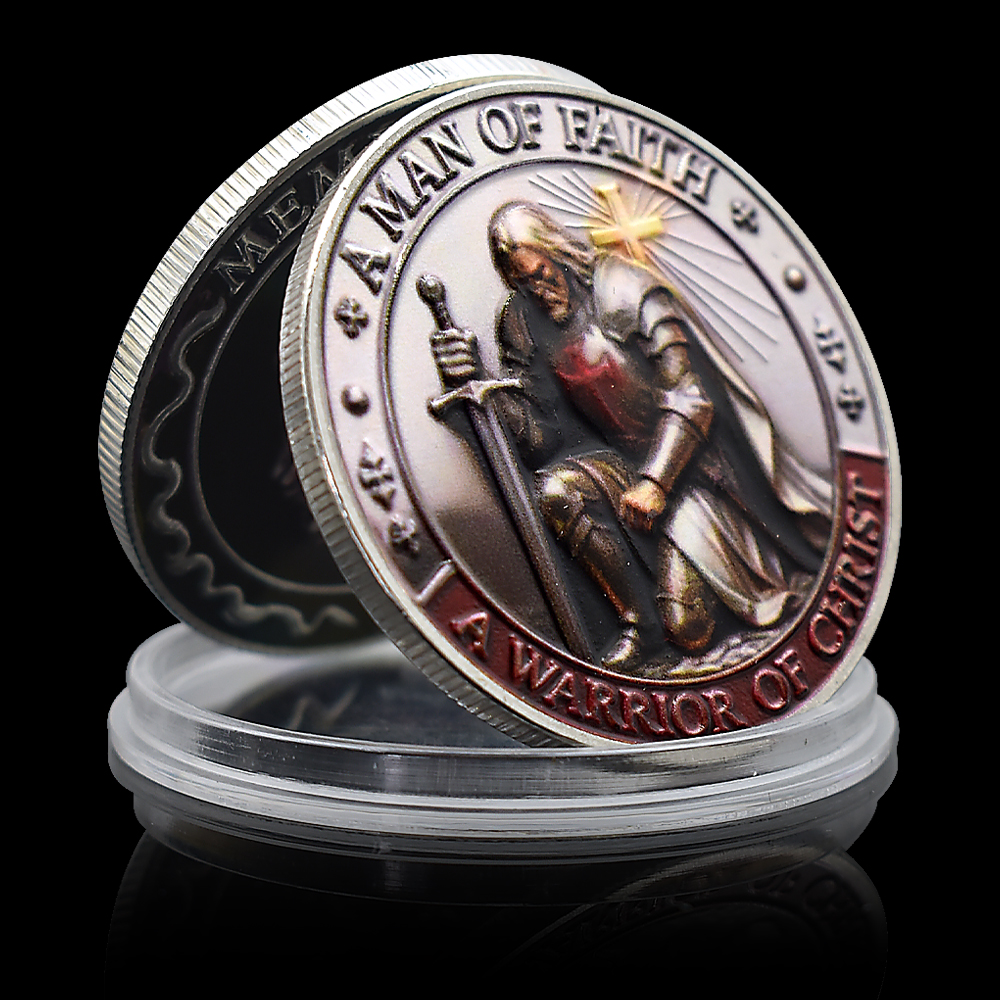 Token Coin Mechanism - Christian Knight Commemorative Coin A Man
