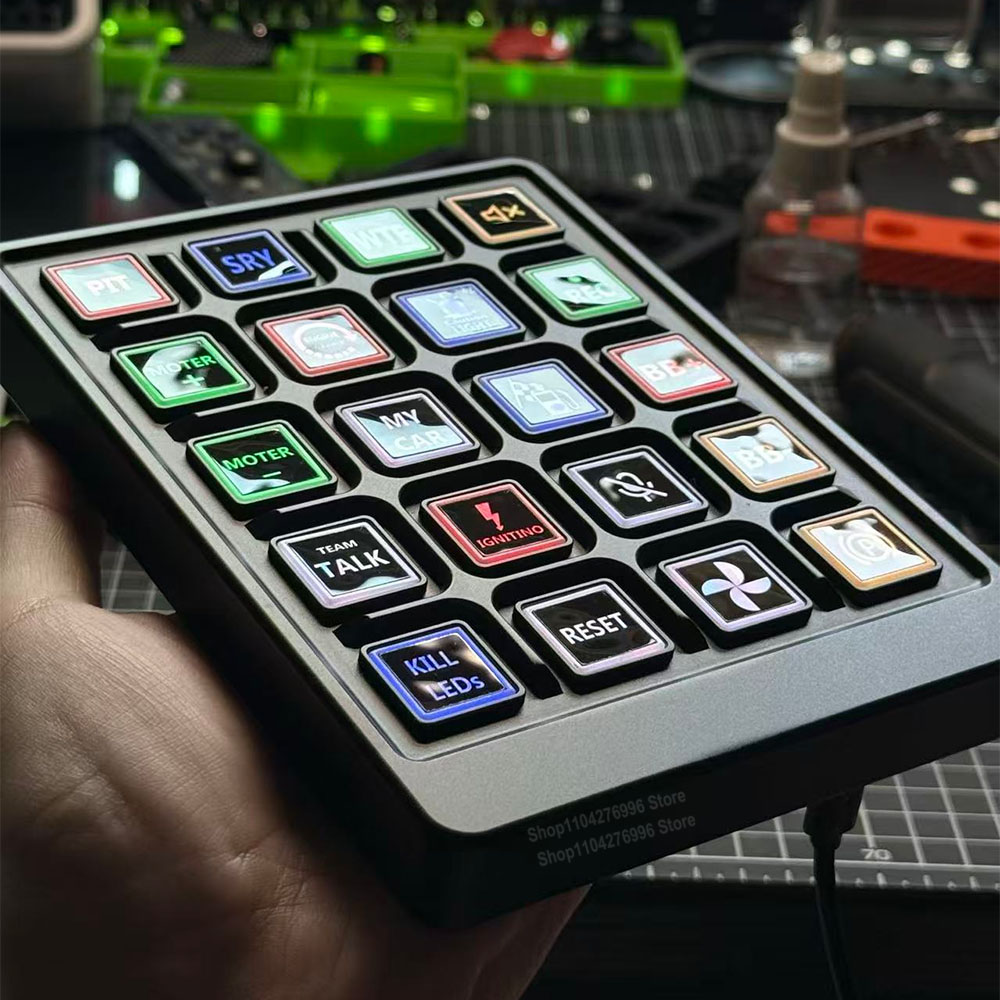 Arcade Button Pcb - Simracing game Multi-function RGB Central Control