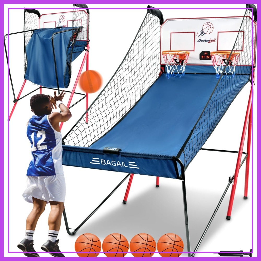 Basketball Arcade Game - Electronic Basketball Arcade Game with 8