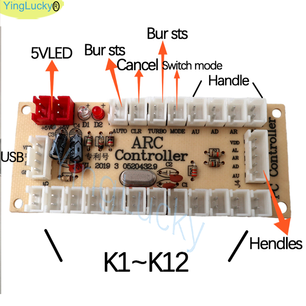 2 Player Arcade kit Copy Sanwa - Arcade Button Pcb recensie en prijs