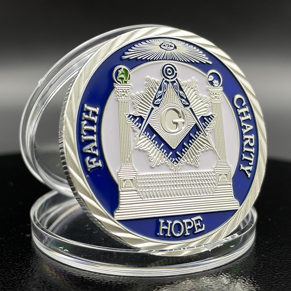 Masonic Freemason Badge Silver - Token Coin Mechanism recensie en prijs