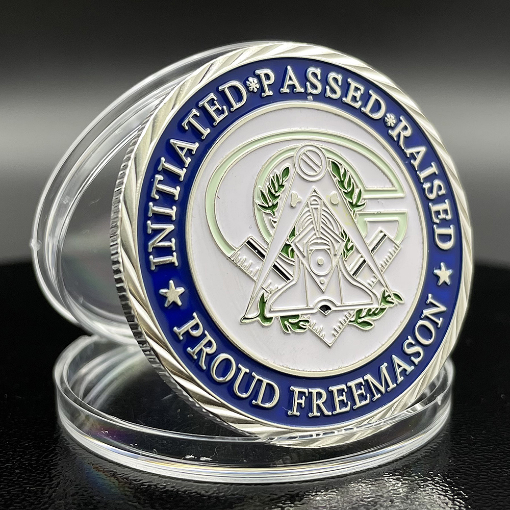 Masonic Freemason Badge Silver - Token Coin Mechanism recensie en prijs