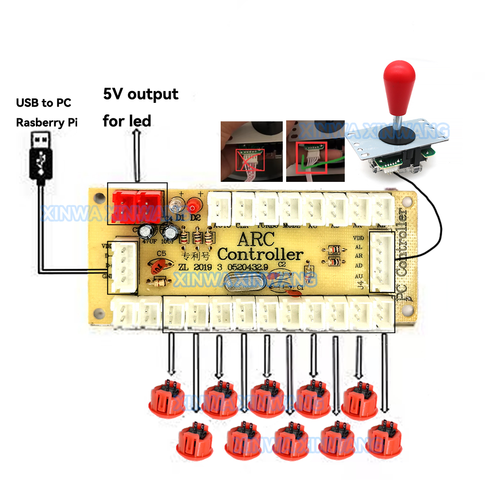 Copy SANWA Game Machine Arcade - Arcade Button Pcb recensie en prijs