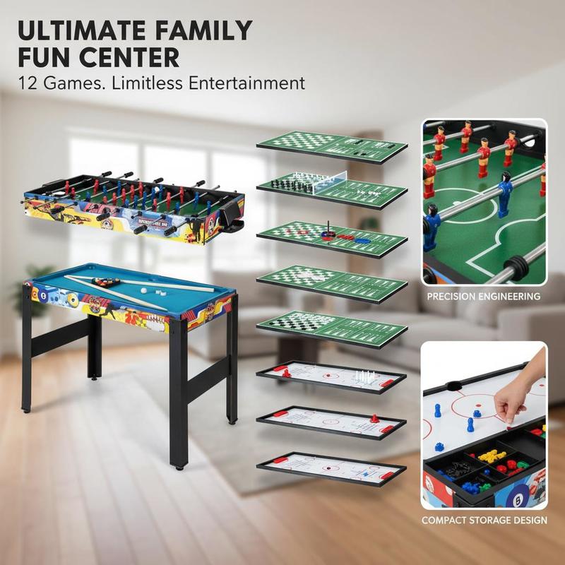 12-in-1 Combo Game Table Set w - Air Hockey Table recensie en prijs