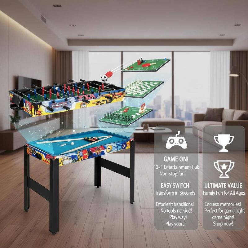 12-in-1 Combo Game Table Set w - Air Hockey Table recensie en prijs