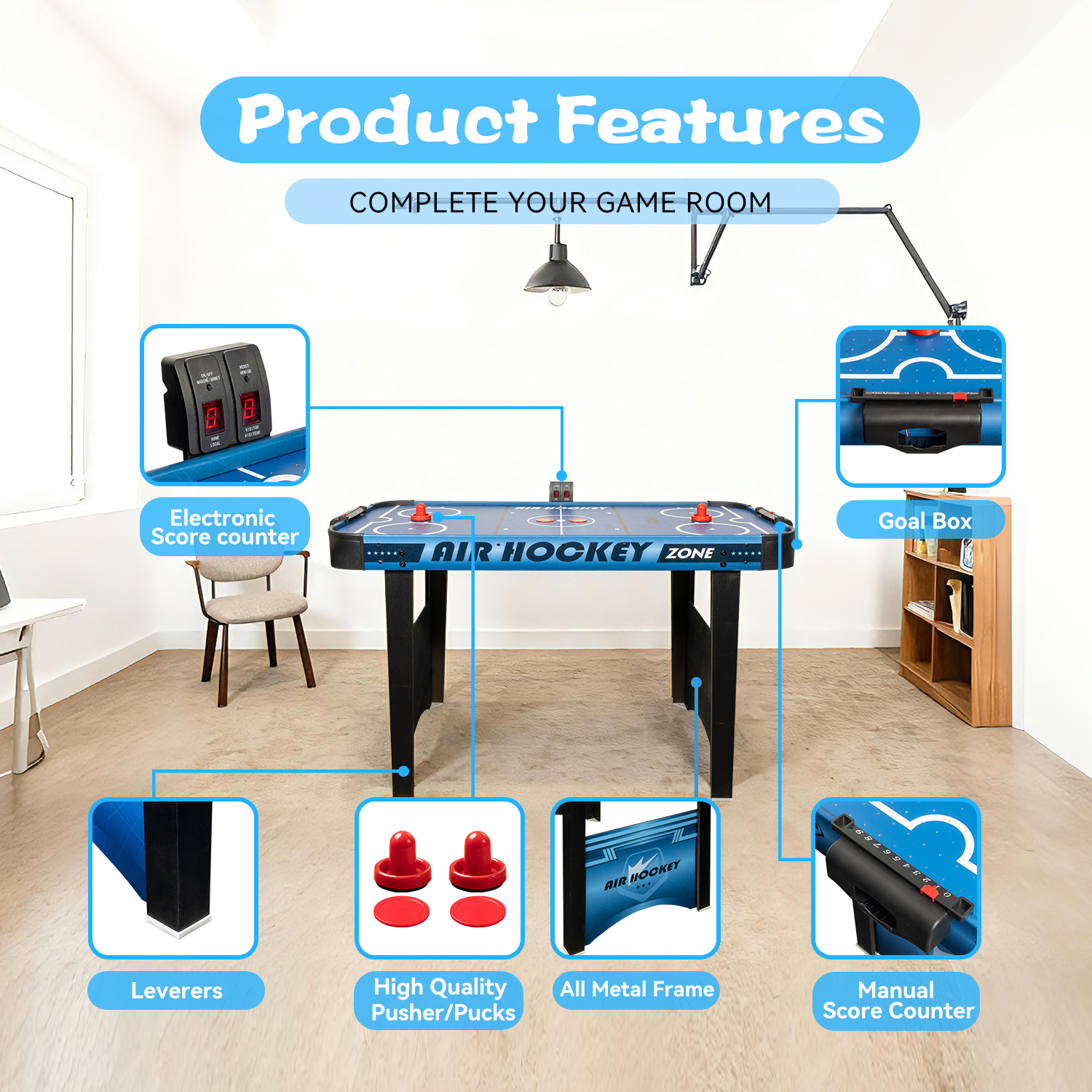 Wholesale Air Hockey Table 4FT - Air Hockey Table recensie en prijs