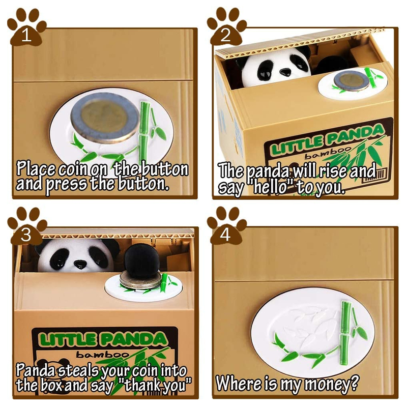 Cat Panda Stealing Coin Money  - Coin Operated Kiddie Ride recensie en prijs
