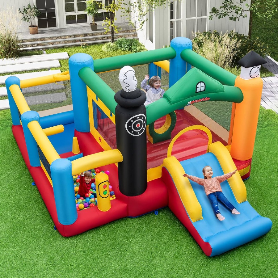 Inflatable Bounce House Train  - Basketball Arcade Game recensie en prijs