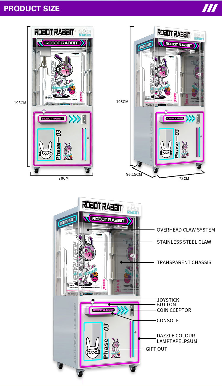 Customized Single Player Acryl - Claw Crane Machine recensie en prijs