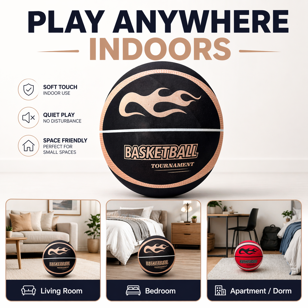 Fabric Cover Silent Basketball - Basketball Arcade Game recensie en prijs