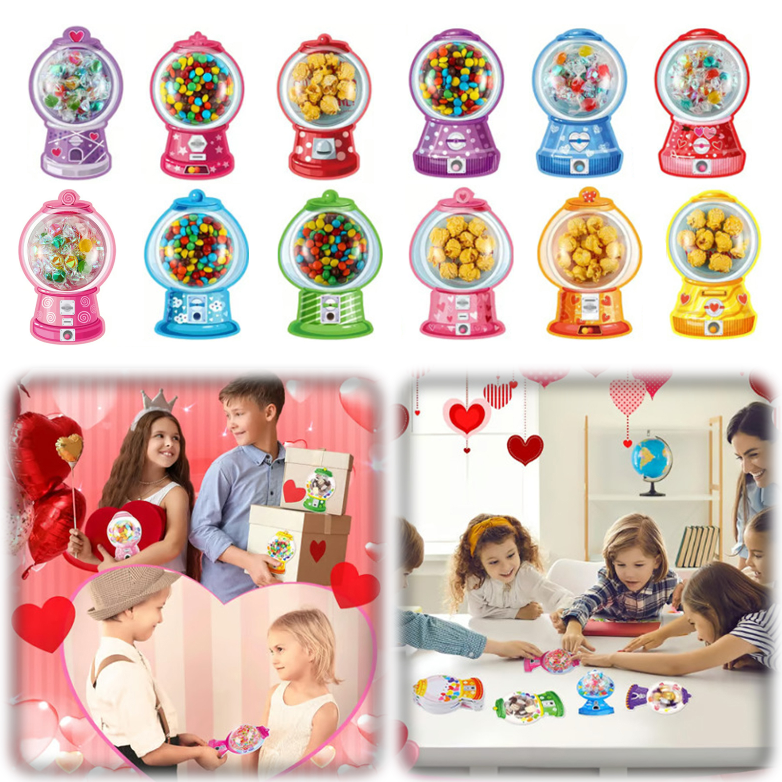36/18 Pack Valentine Greeting  - Bubble Gum Machine recensie en prijs