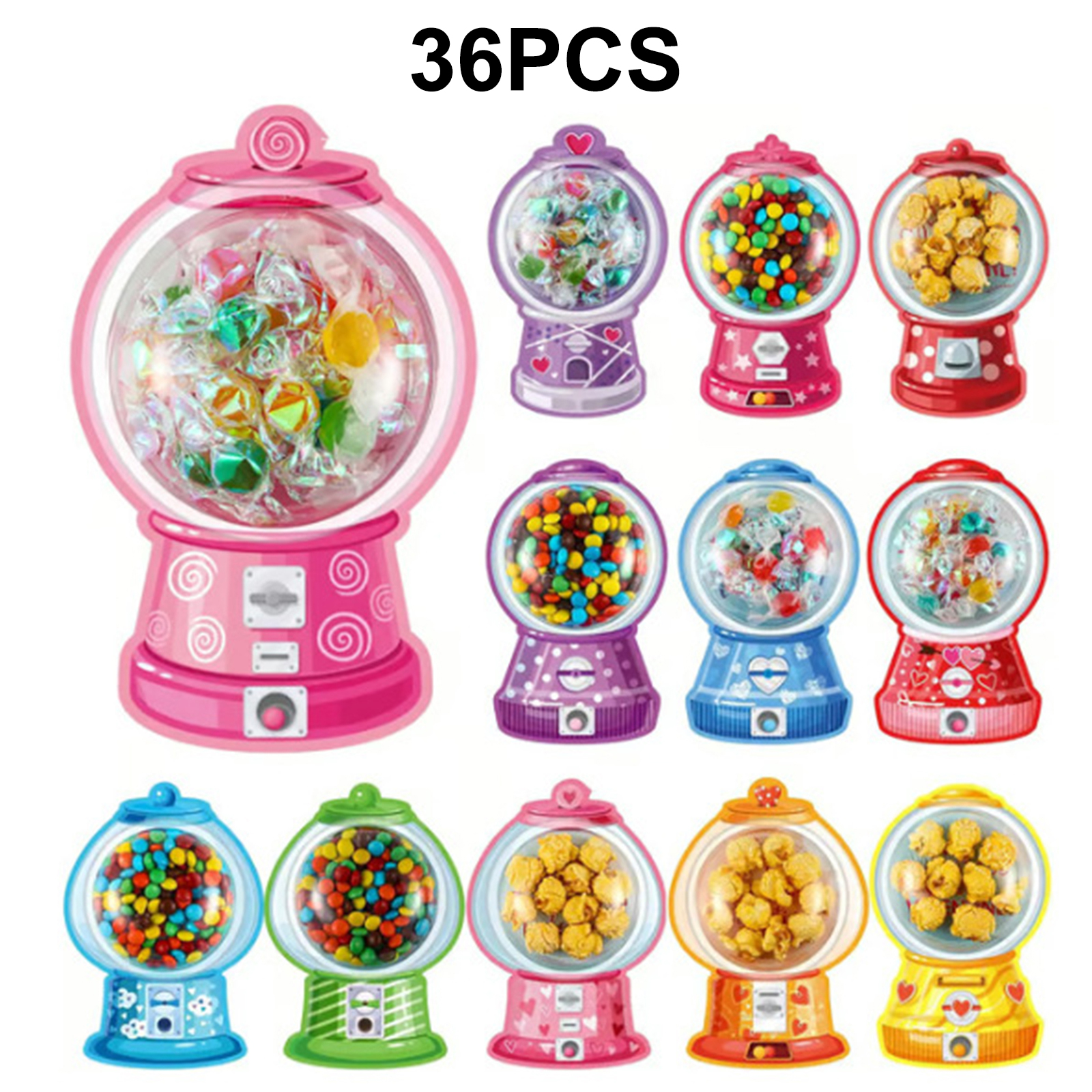 36/18 Pack Valentine Greeting  - Bubble Gum Machine recensie en prijs