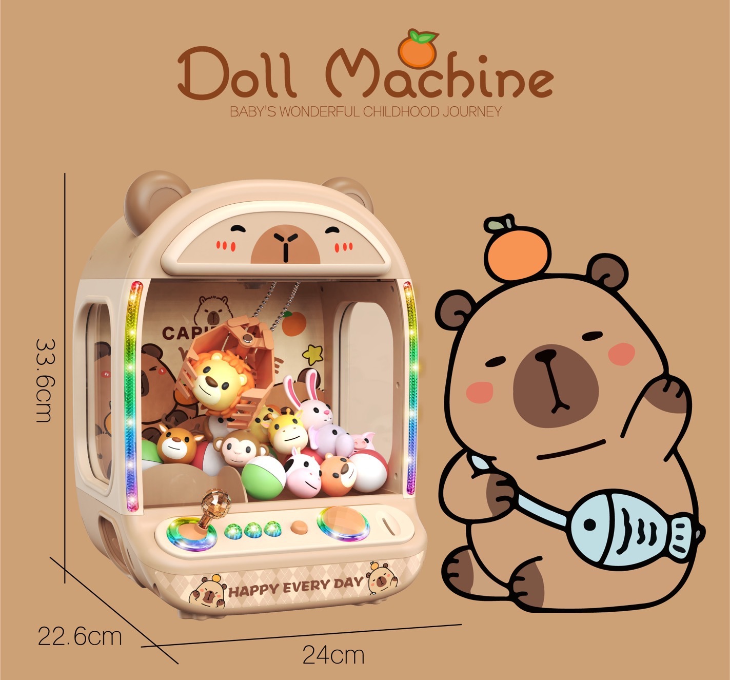 DIY Doll Machine Kids Coin Ope - Claw Crane Machine recensie en prijs