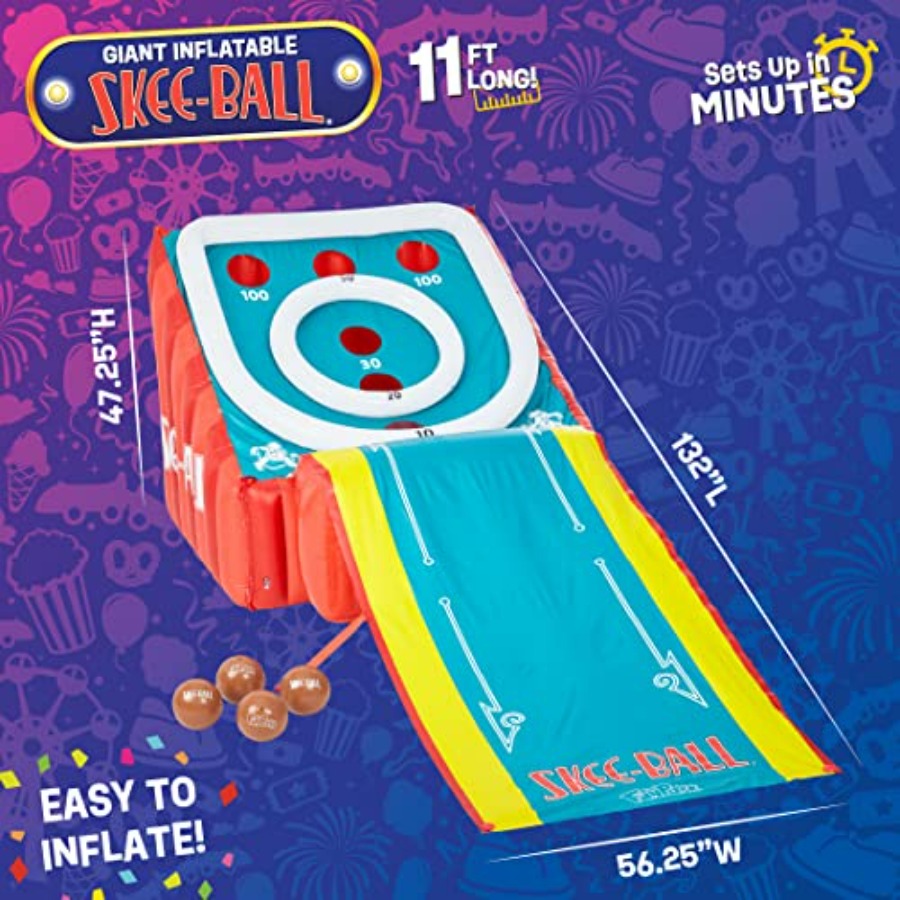 11 Ft Inflatable Skee-Ball Gam - Skee Ball Arcade recensie en prijs