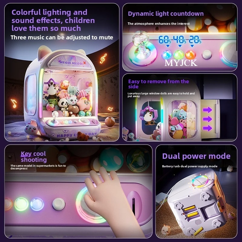 DIY Purple Automatic Doll Mach - Claw Crane Machine recensie en prijs