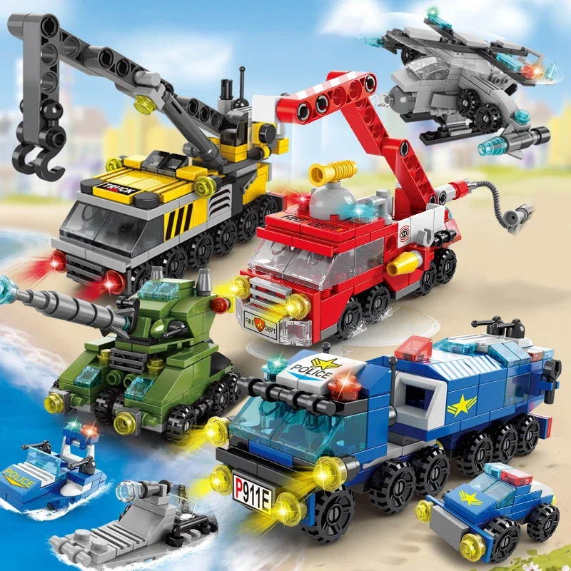City Fire Car Building Blocks  - Claw Crane Machine recensie en prijs