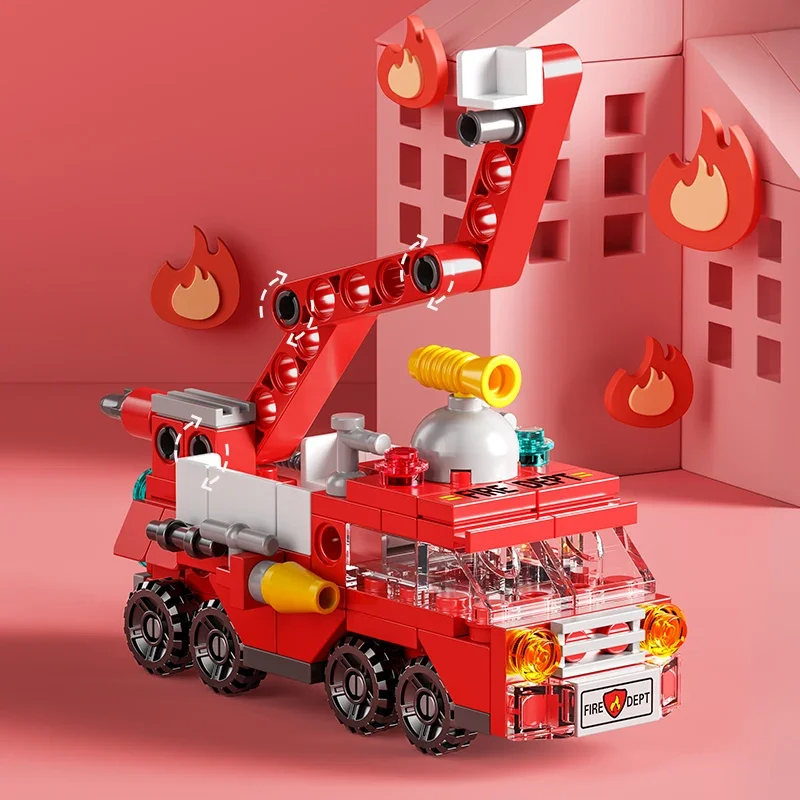City Fire Car Building Blocks  - Claw Crane Machine recensie en prijs